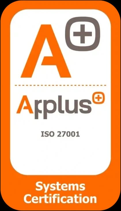 Certificado ISO/IEC 27001 emitido por Applus+